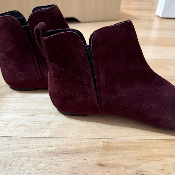 Born Women's Burgundy Ankle Booties - Picture 5 of 7